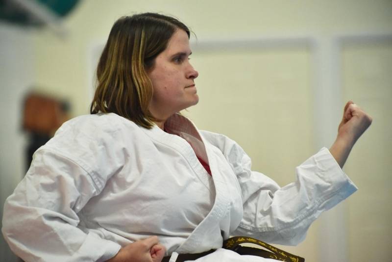 Woman with spina bifida is one step closer to achieving her dream of getting a black belt
